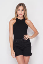 Load image into Gallery viewer, Ribbed Racerback Bodysuit / Black
