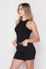 Load image into Gallery viewer, Ribbed Racerback Bodysuit / Black
