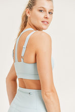 Load image into Gallery viewer, Surf Blue Harness Workout Top

