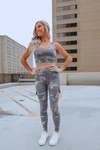Load image into Gallery viewer, Army Print Sports Bra
