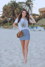 Load image into Gallery viewer, Cheetah Print Skirt // Blue
