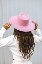 Load image into Gallery viewer, Bubblegum Pink Wide Brim Hat
