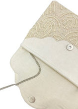 Load image into Gallery viewer, Cream Beaded Clutch
