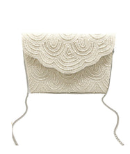Load image into Gallery viewer, Cream Beaded Clutch
