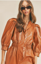 Load image into Gallery viewer, Faux Leather Jumpsuit
