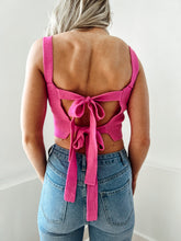 Load image into Gallery viewer, Blakely Bow Tie Top // PINK
