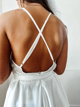 Load image into Gallery viewer, White Plunge Neck Romper
