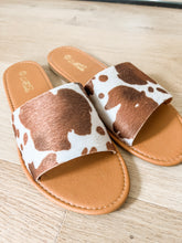 Load image into Gallery viewer, Cow Print Sandals
