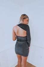 Load image into Gallery viewer, Black Sequin Bodycon Dress
