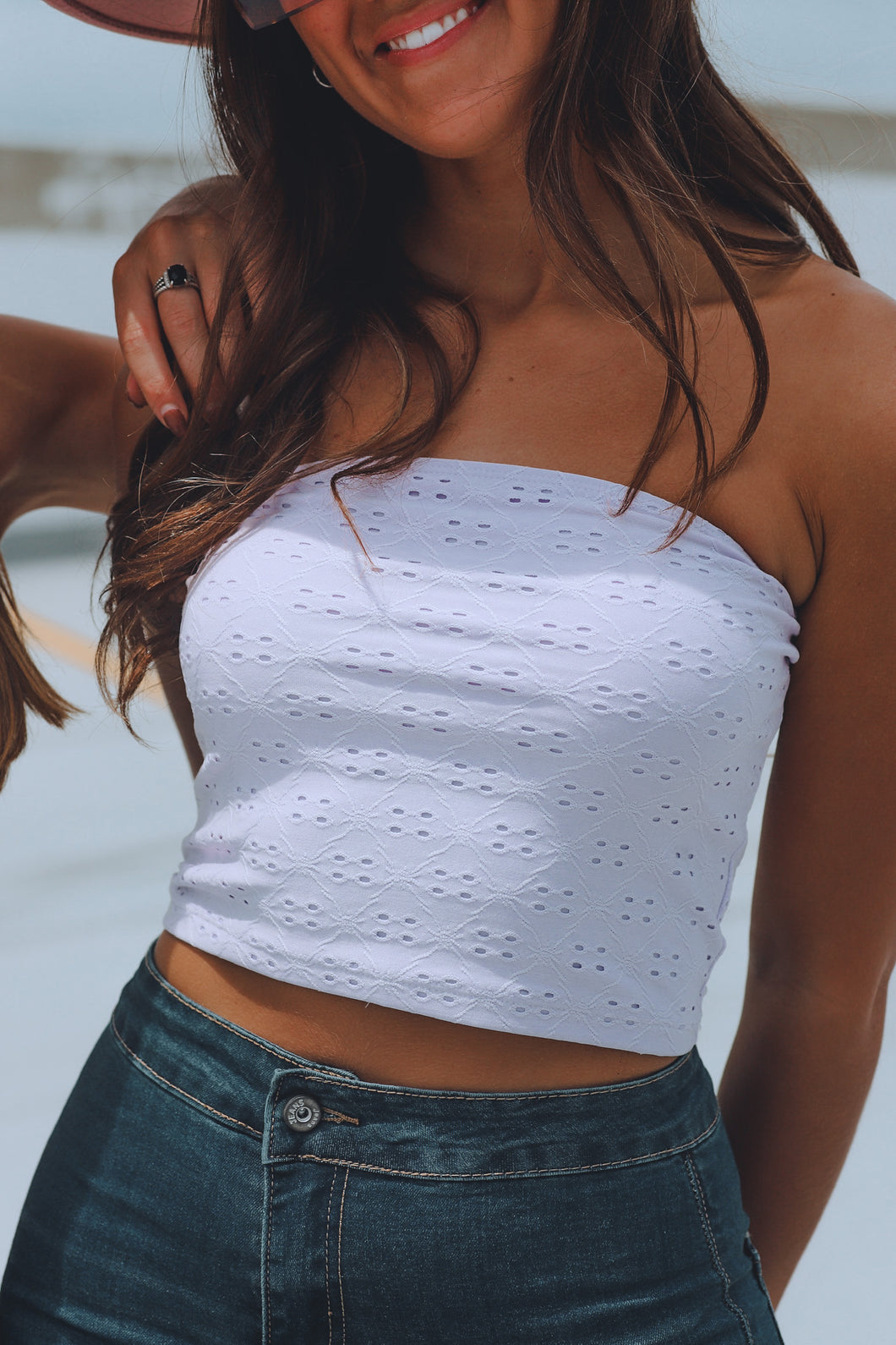 Natalie Knit Tube Top // Lilac