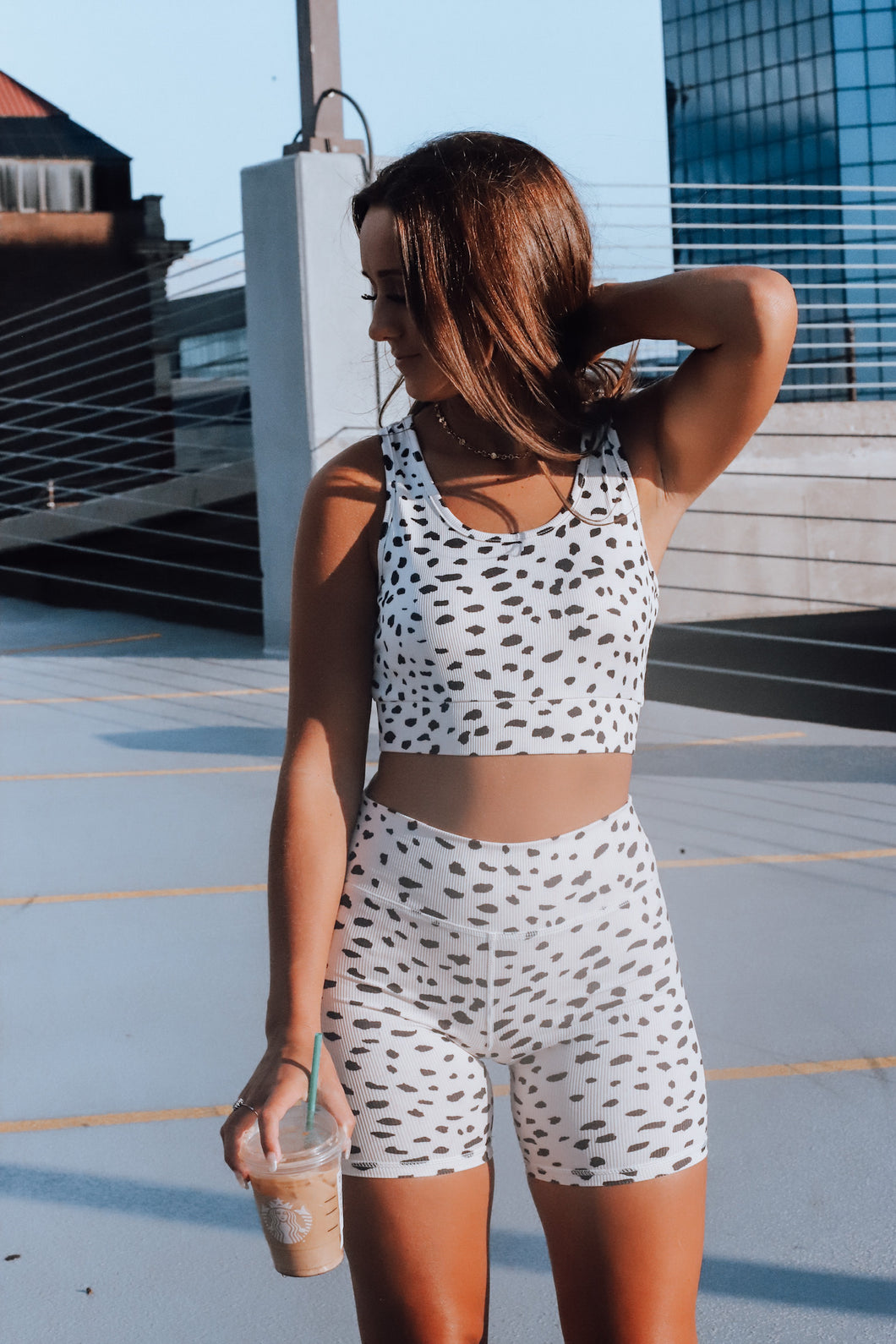 Dalmatian Printed Workout // SHORTS ONLY