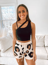 Load image into Gallery viewer, Cassi Cut Out Crop Top // Black
