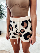 Load image into Gallery viewer, Cozy Leopard Sweater Shorts
