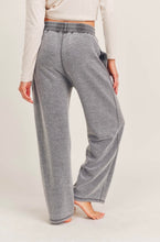 Load image into Gallery viewer, Fuzzy Mineral-Washed Lounge Pants //GRAY//
