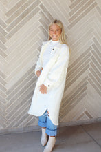 Load image into Gallery viewer, Cozy Ivory Ankle Length Shacket Dress
