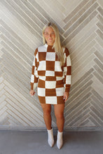 Load image into Gallery viewer, Checkered Knit Sweater Set **TOP ONLY**

