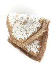 Load image into Gallery viewer, Jute Floral Clutch
