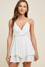 Load image into Gallery viewer, White Plunge Neck Romper
