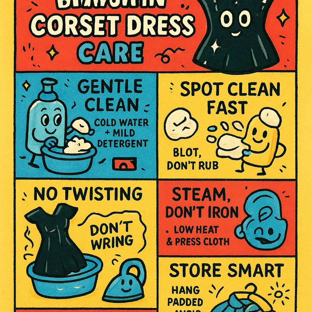 black satin corset dress - Dress