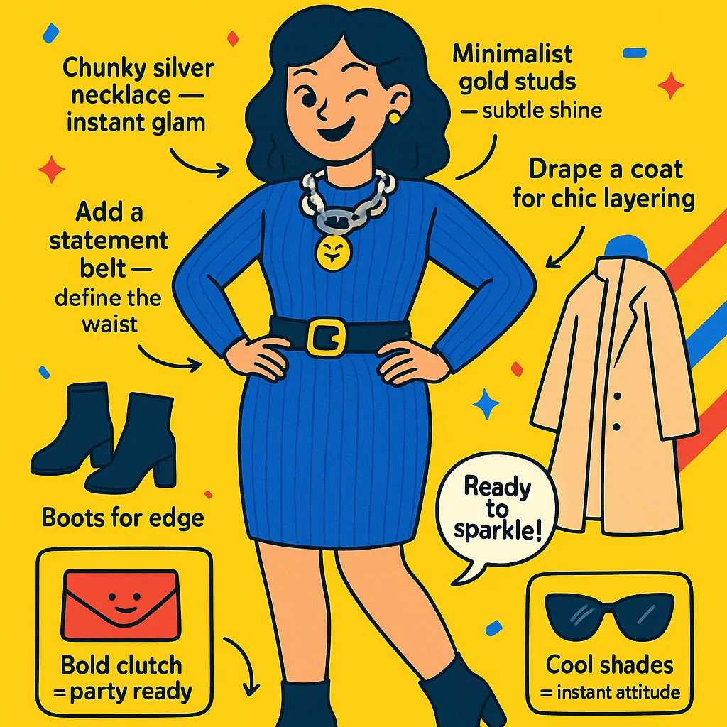 royal blue sweater dress - Bodycon