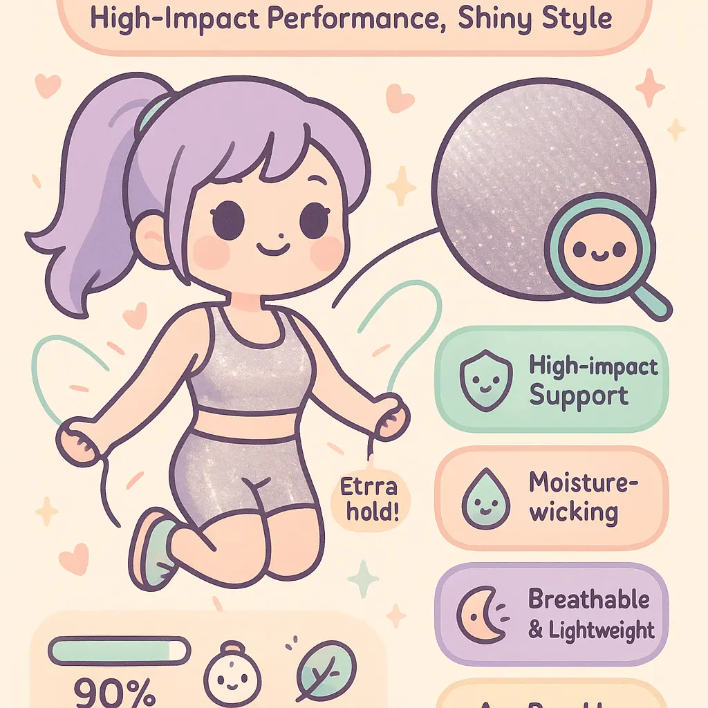 metallic sports bra - Fitness