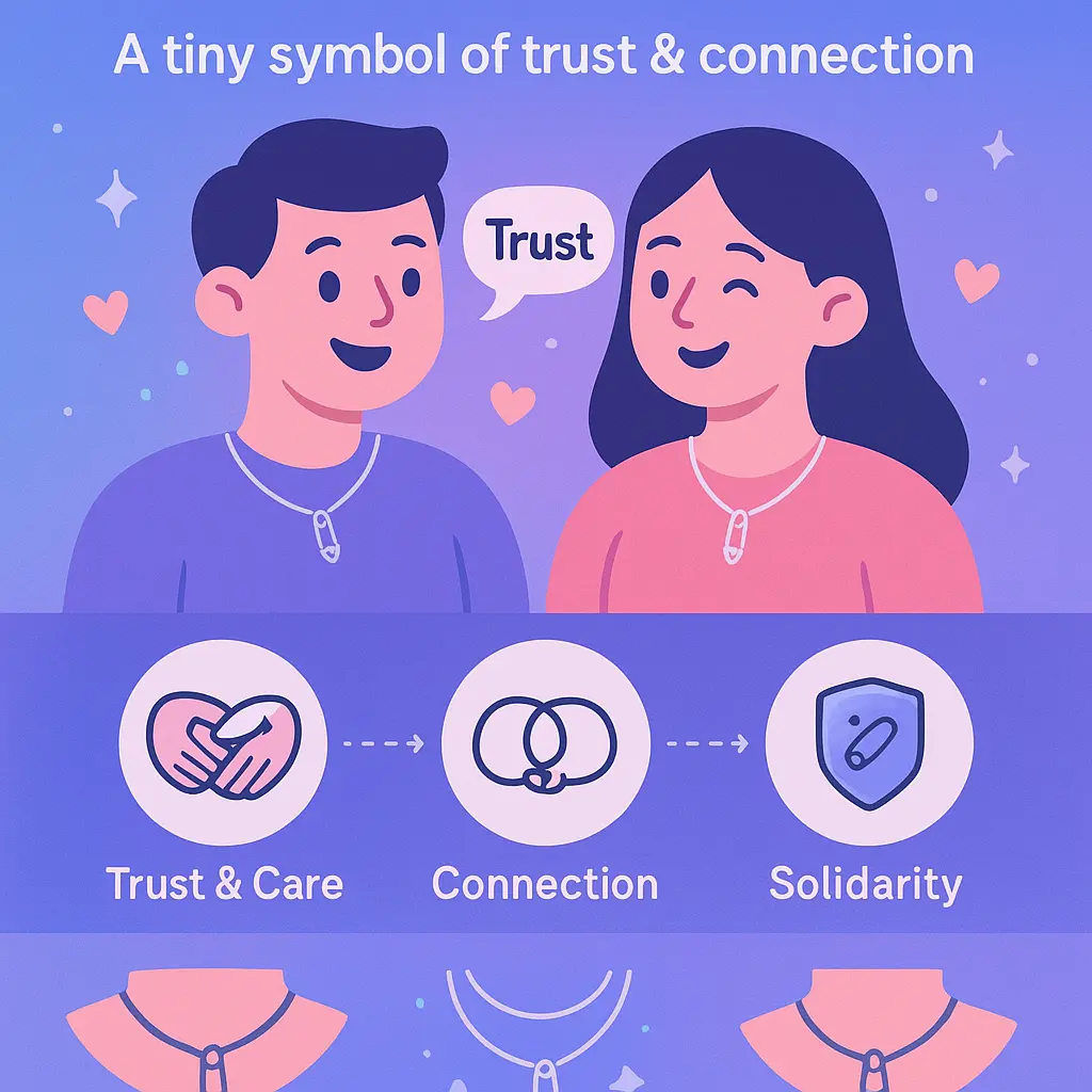 love safety pin - Minimalist