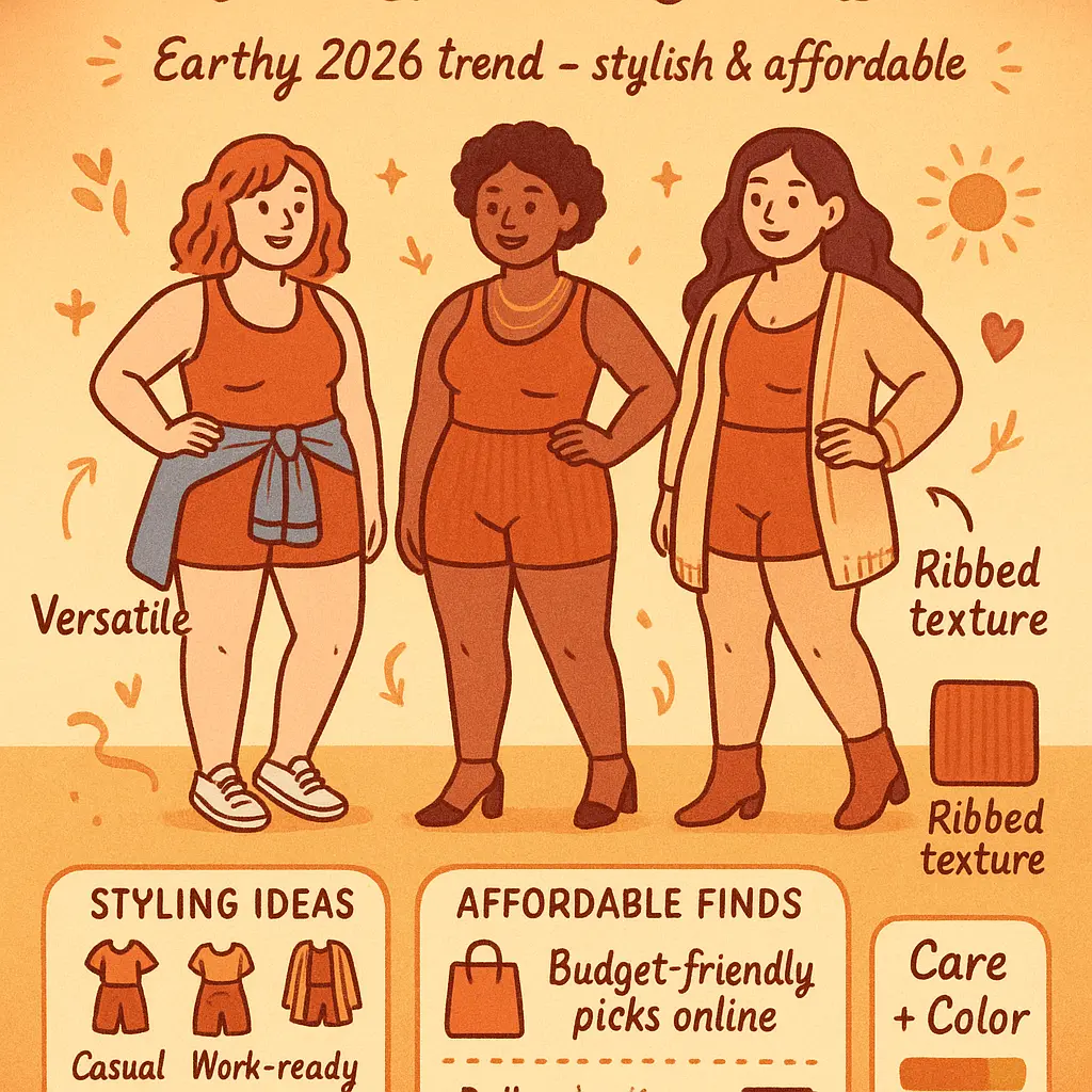 cognac bodysuit - Ribbed