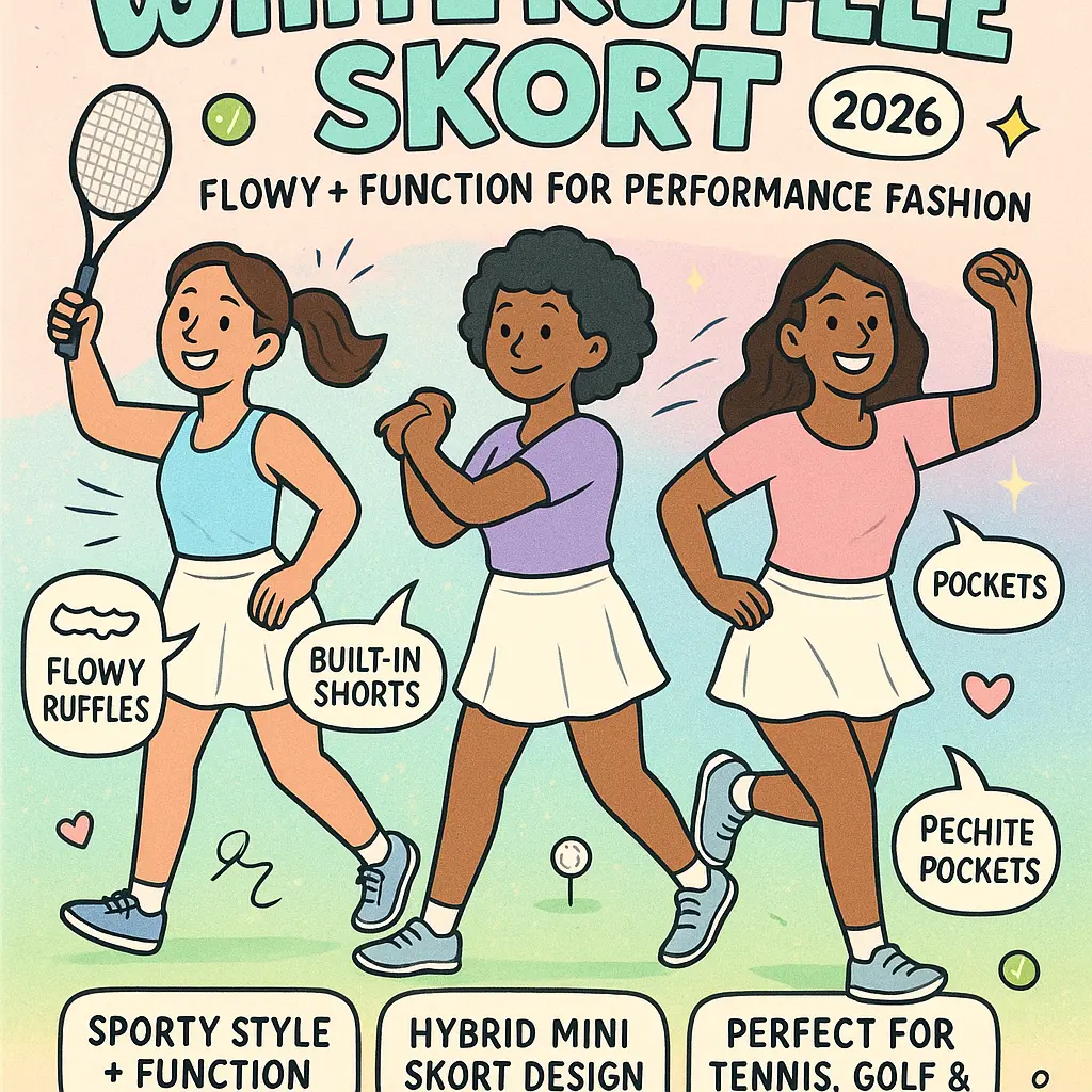 white ruffle skort - Bottoms