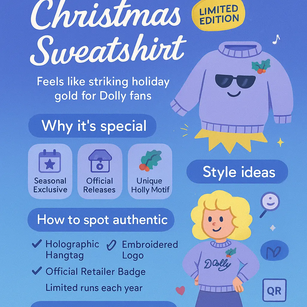 holly dolly christmas sweatshirt - Sweatshirt