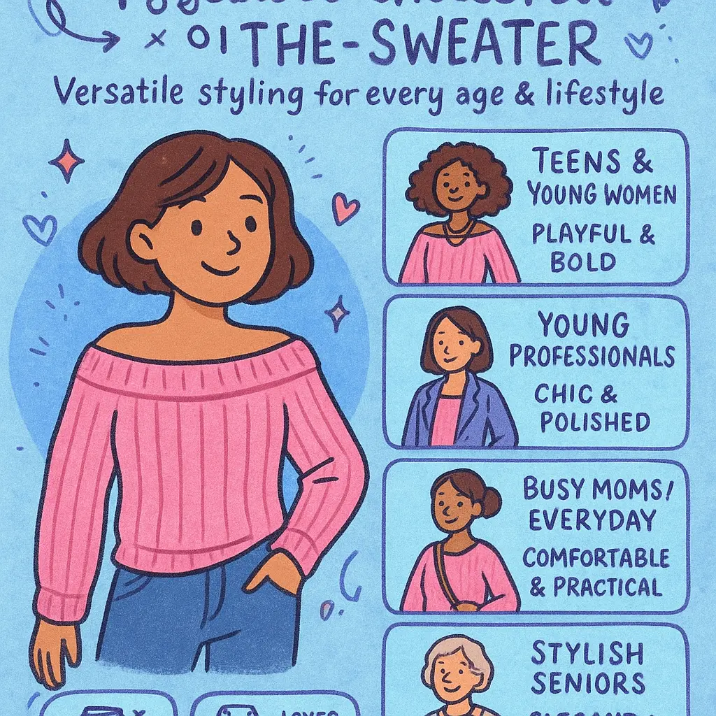 pink off shoulder sweater - Sweater