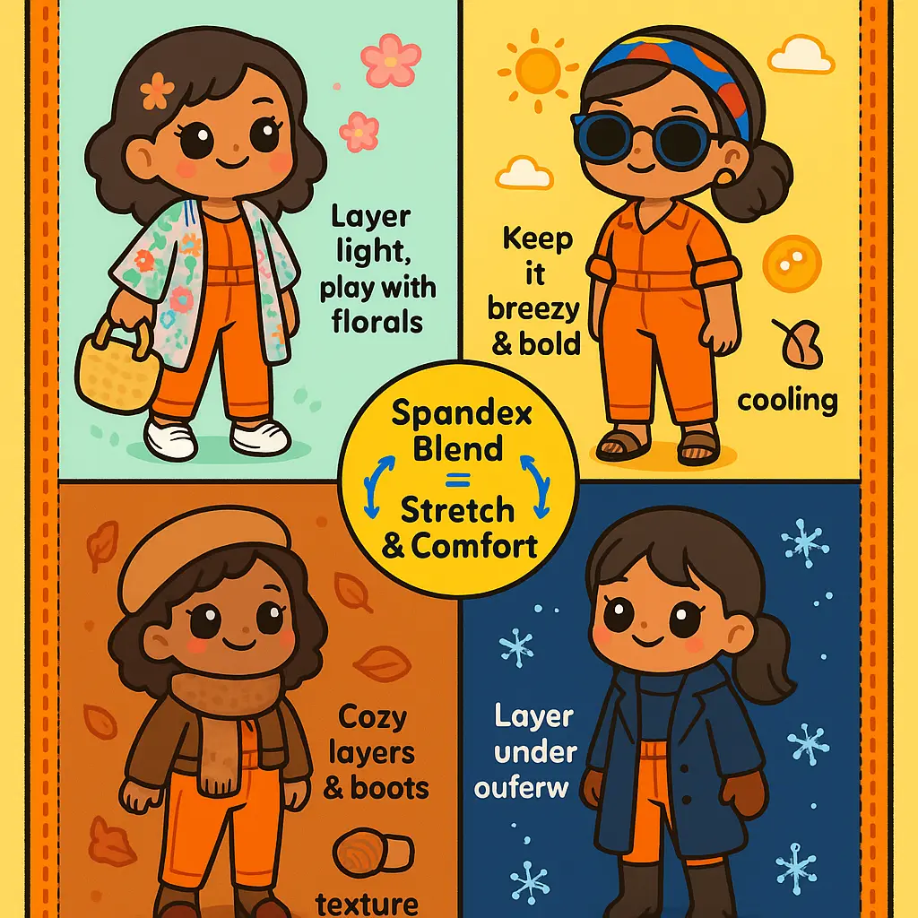 orange faux leather jumpsuit - Spandex