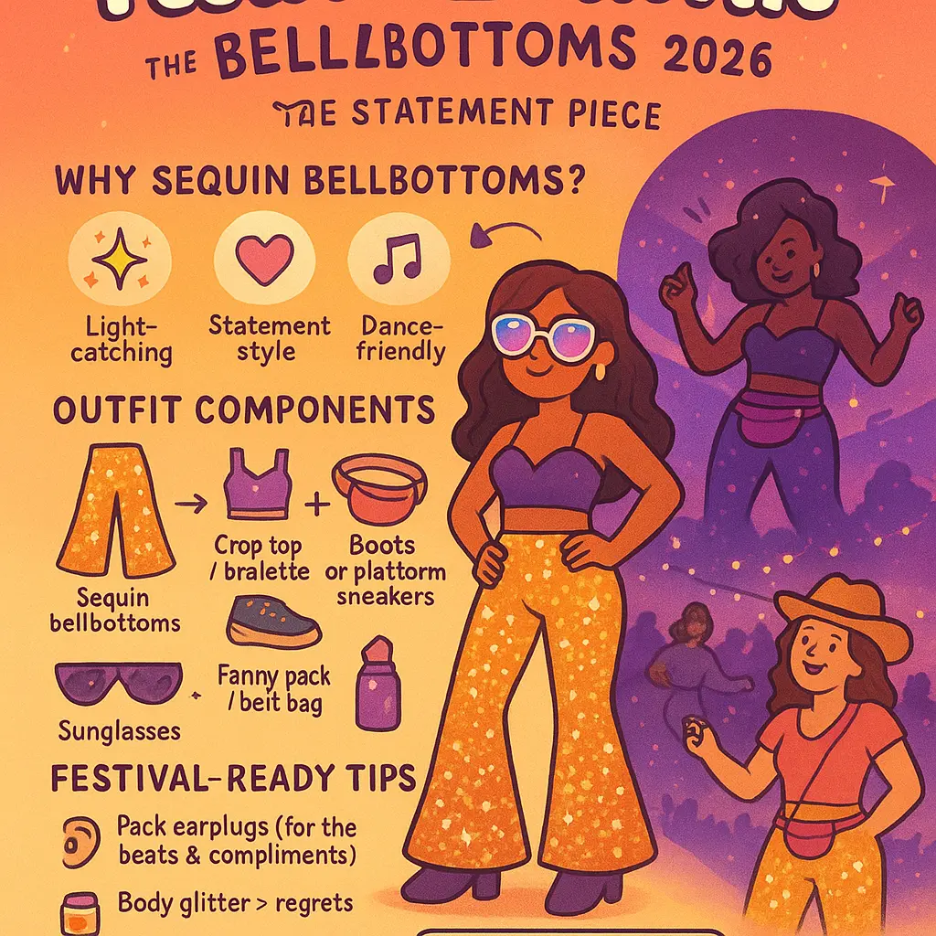 sequin bellbottoms - Festival