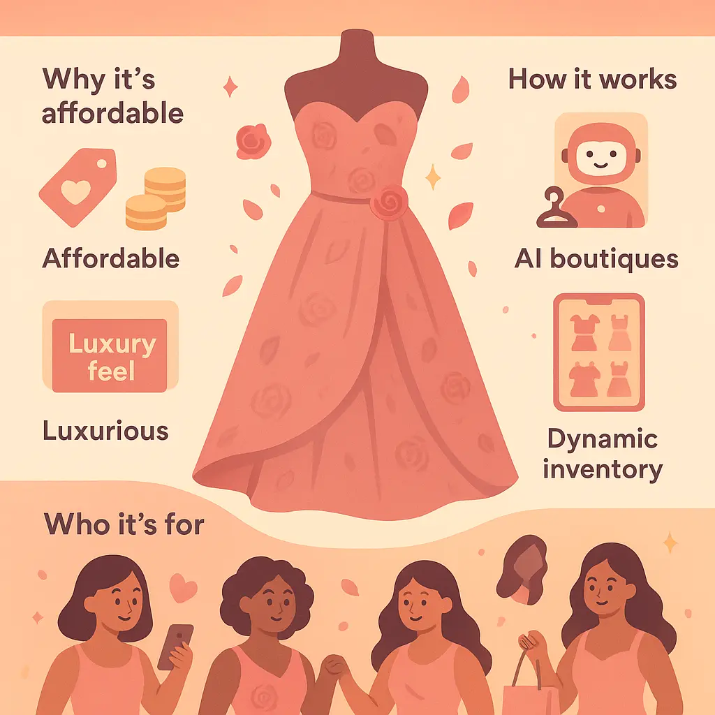 silk rose dress - Gowns