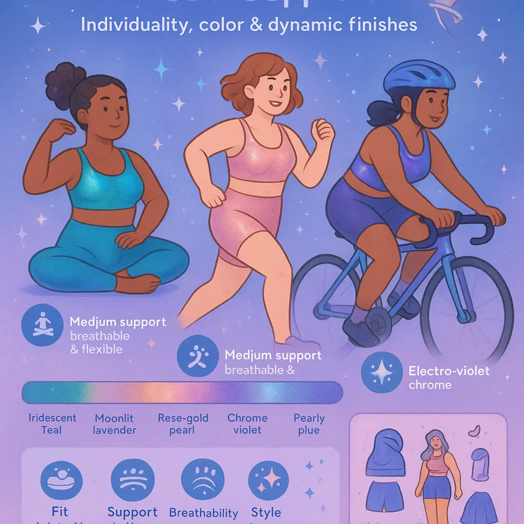 metallic sports bra - Support