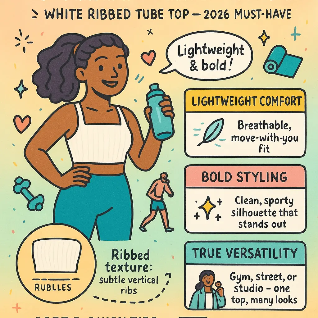 white ribbed tube top - Seamless