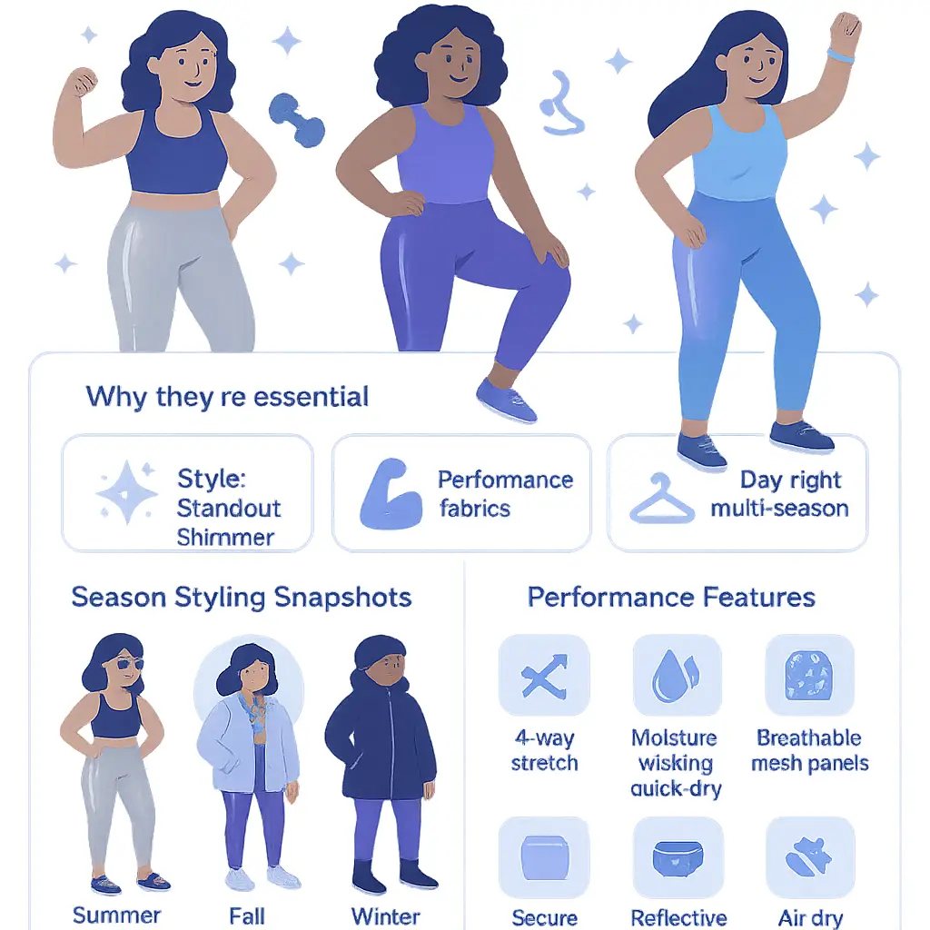 metallic workout leggings - Clothing