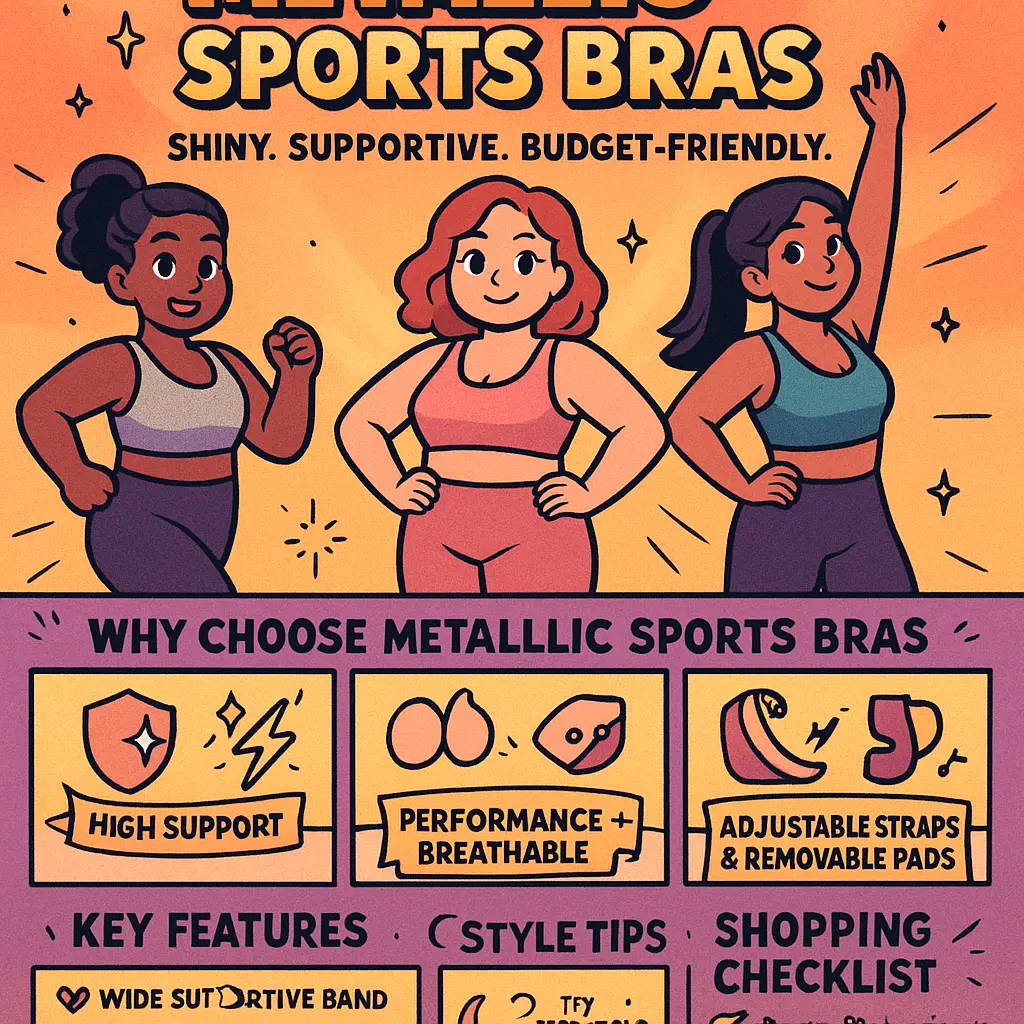 metallic sports bra - Impact