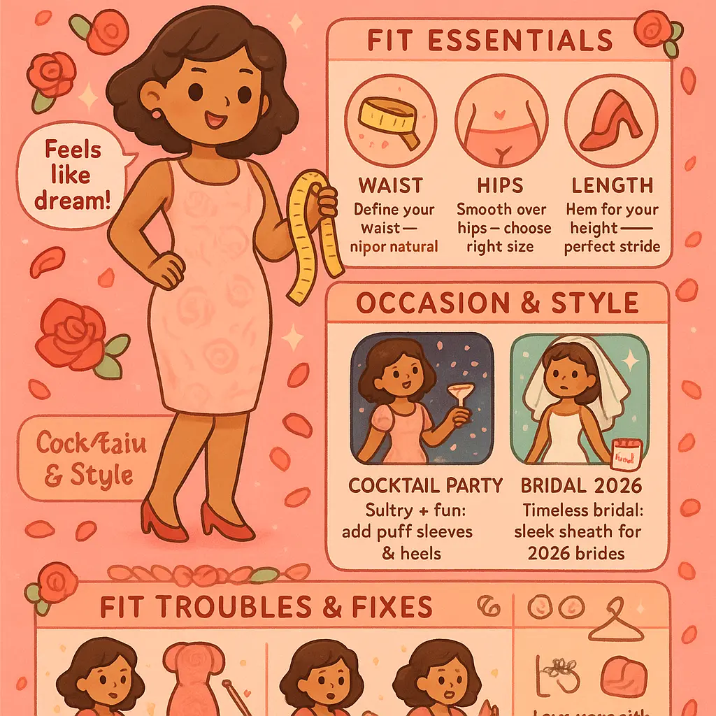 silk rose dress - Sheath