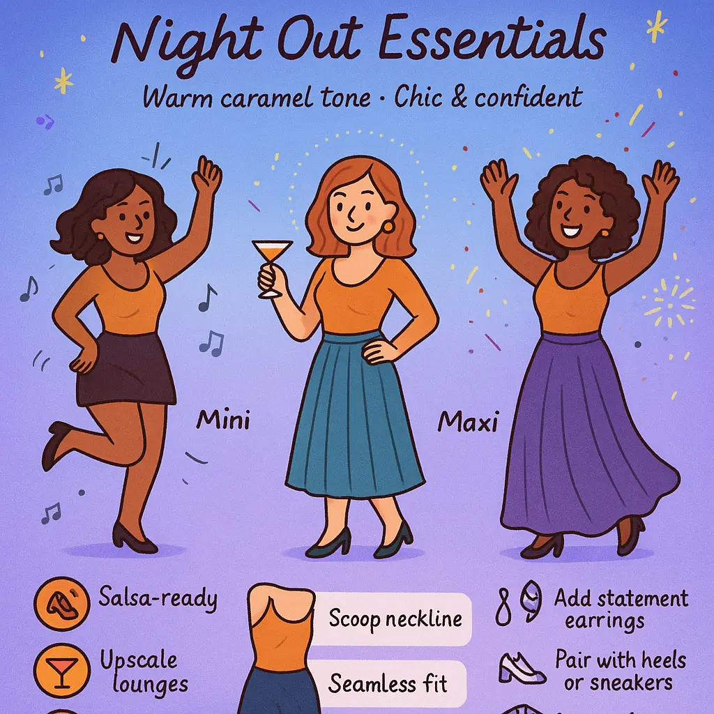 cognac bodysuit - Skirt