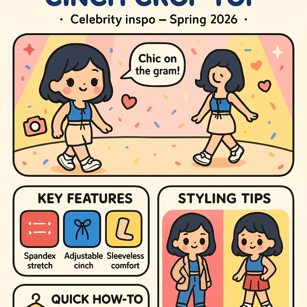 cinch crop top - Sleeveless