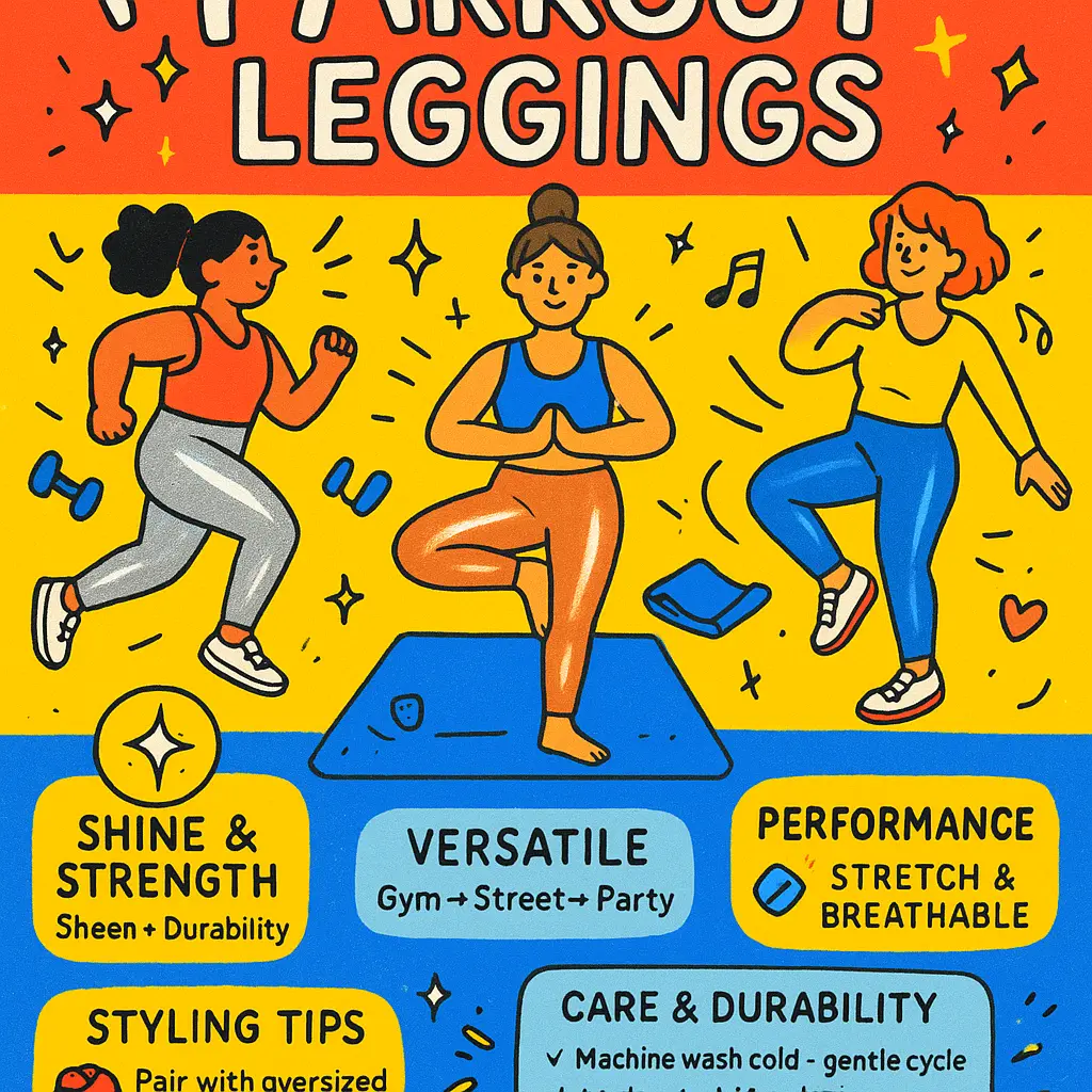 metallic workout leggings - Workout