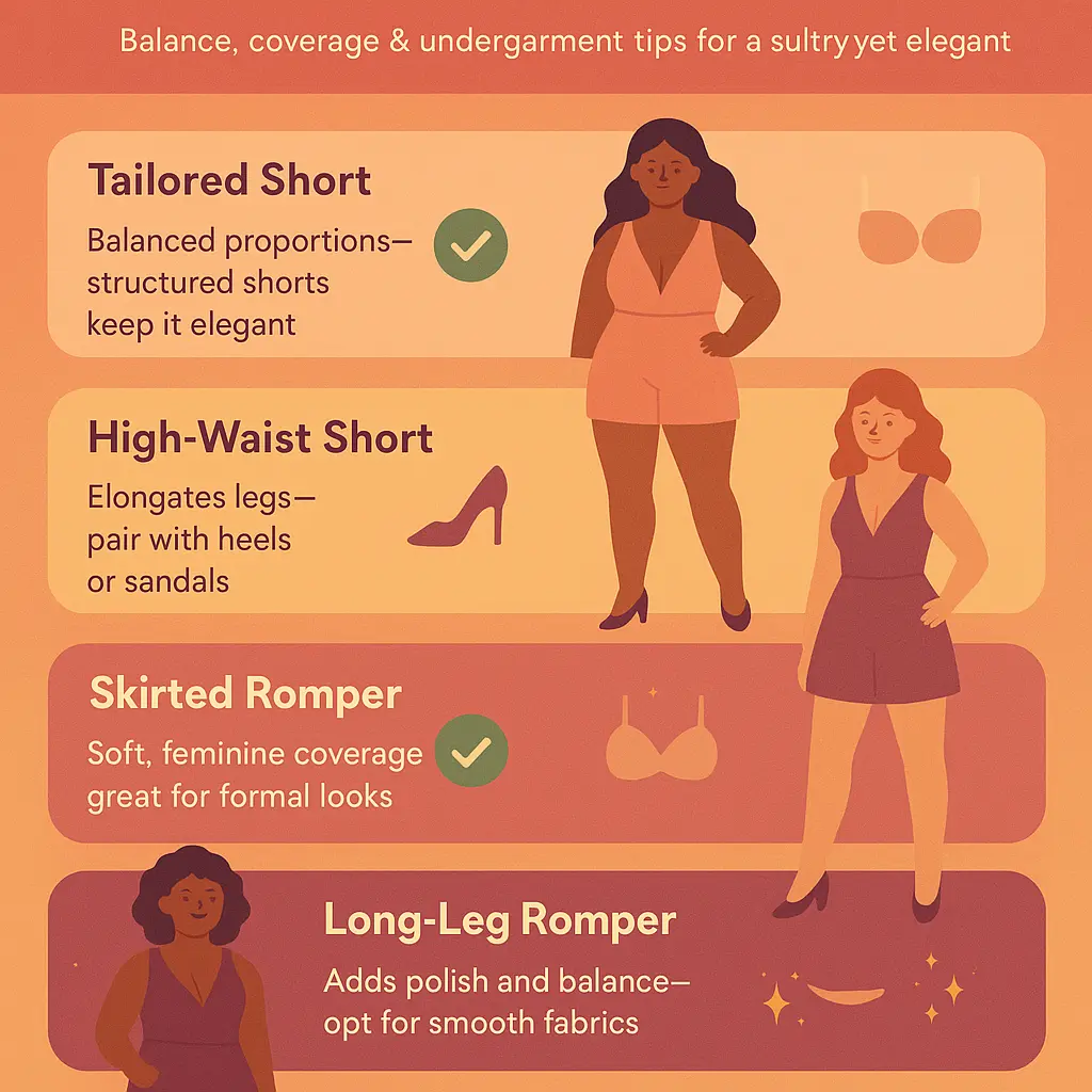 plunge neckline romper - Bottoms