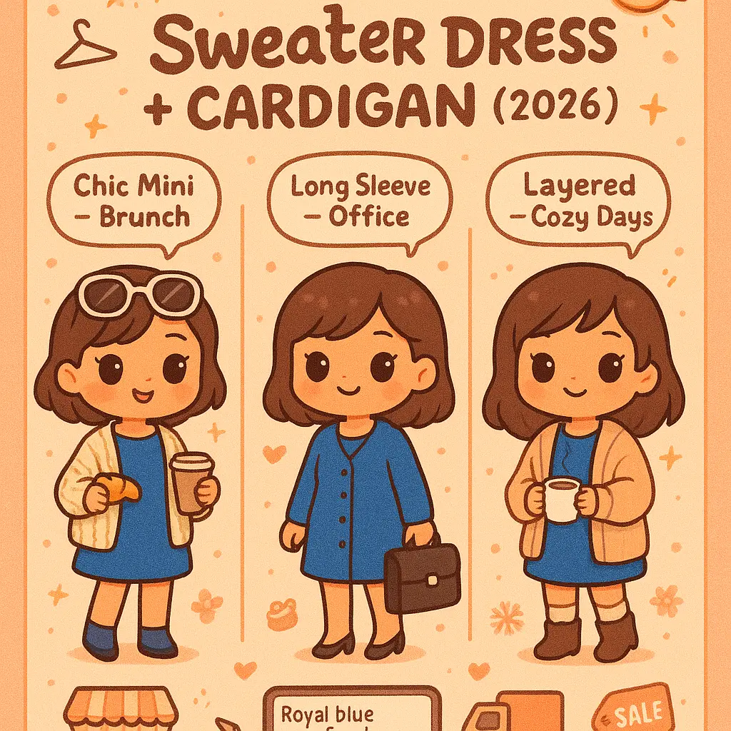 royal blue sweater dress - Cardigan