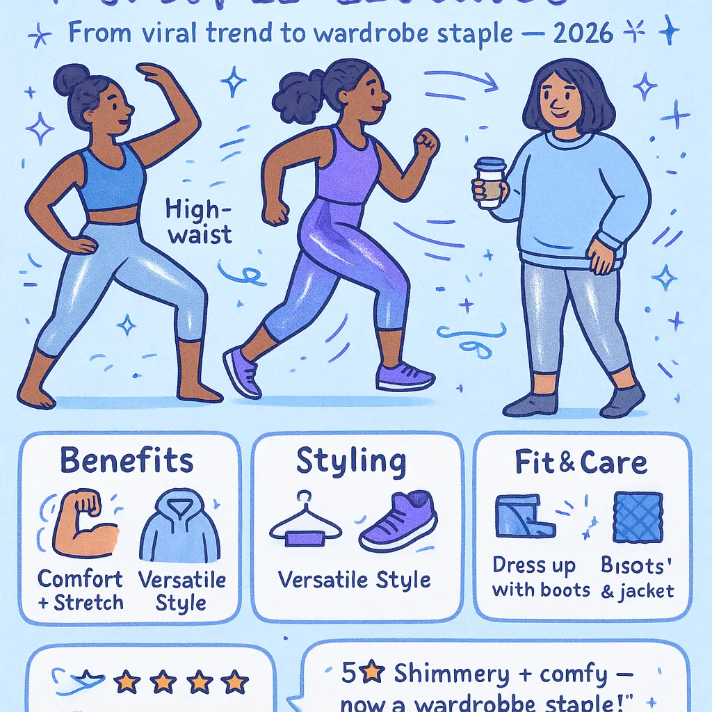 metallic workout leggings - Leggings