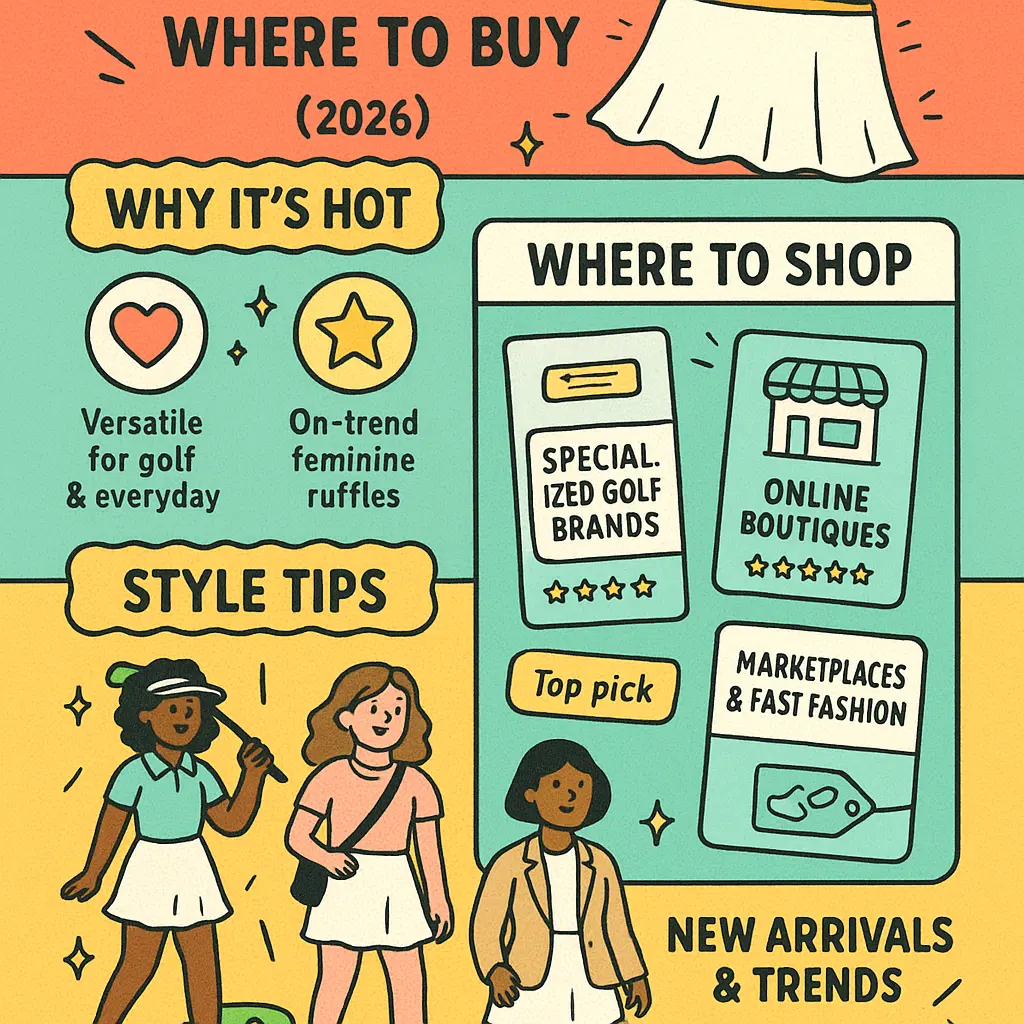 white ruffle skort - Skirt