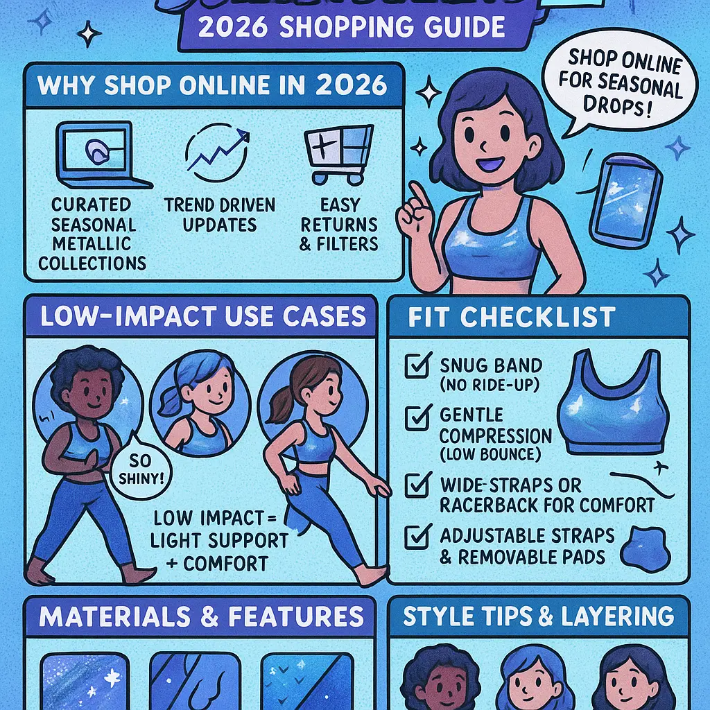 metallic sports bra - Impact