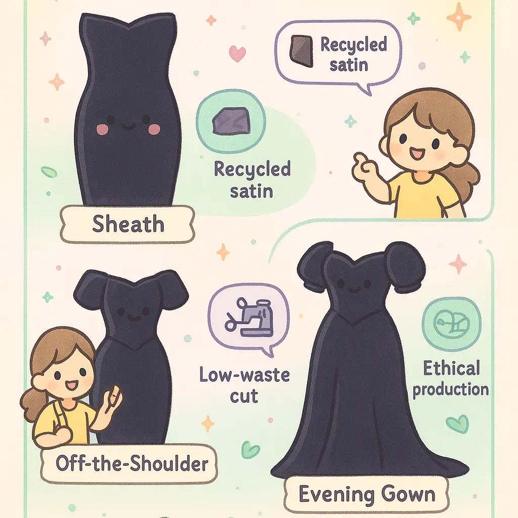 black satin corset dress - Sleeveless