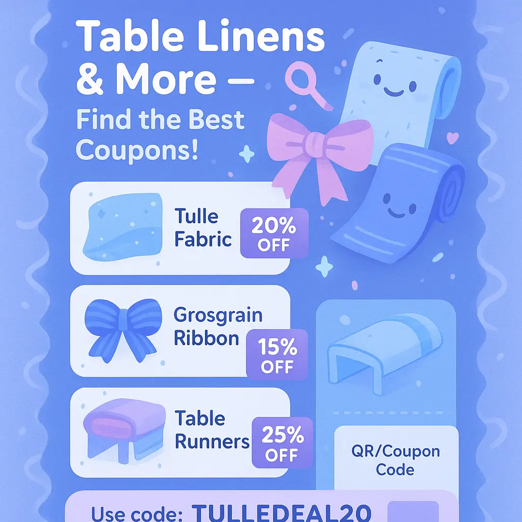 tulle shop coupon - Linens