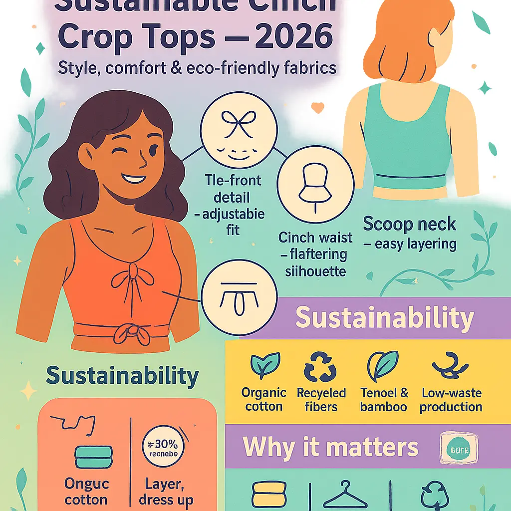 cinch crop top - Tank