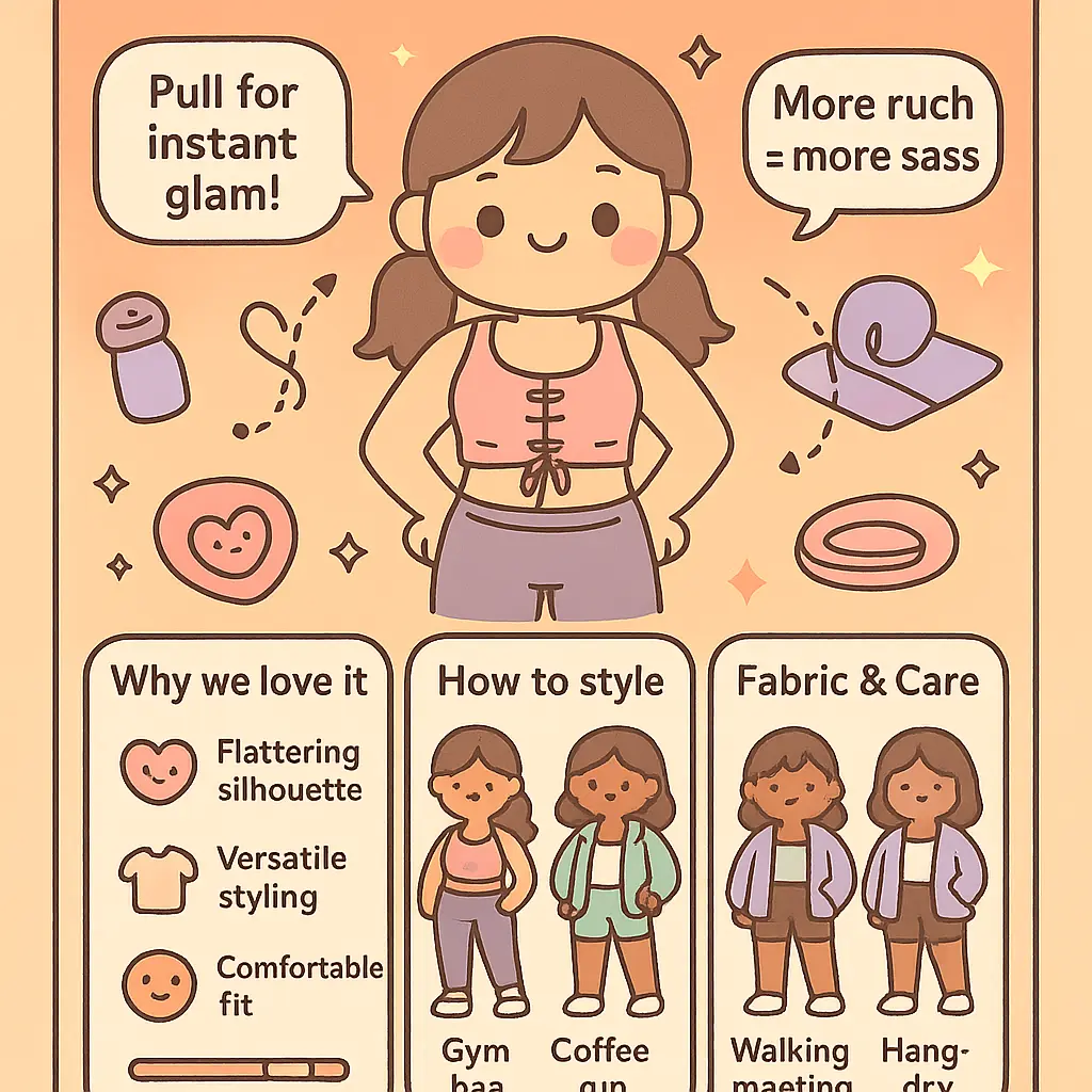 cinch crop top - Activewear